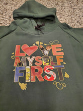 Load image into Gallery viewer, Love Myself First Hooded Fleece Dress
