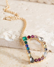 Load image into Gallery viewer, Multicolored Initial Pendant
