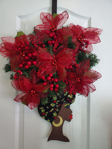 Holly Bell Berry aDOORable Swag Wreath