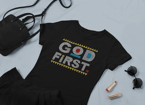 God First Rhinestone Shirt