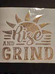 Rise and Grind Rhinestone Shirt