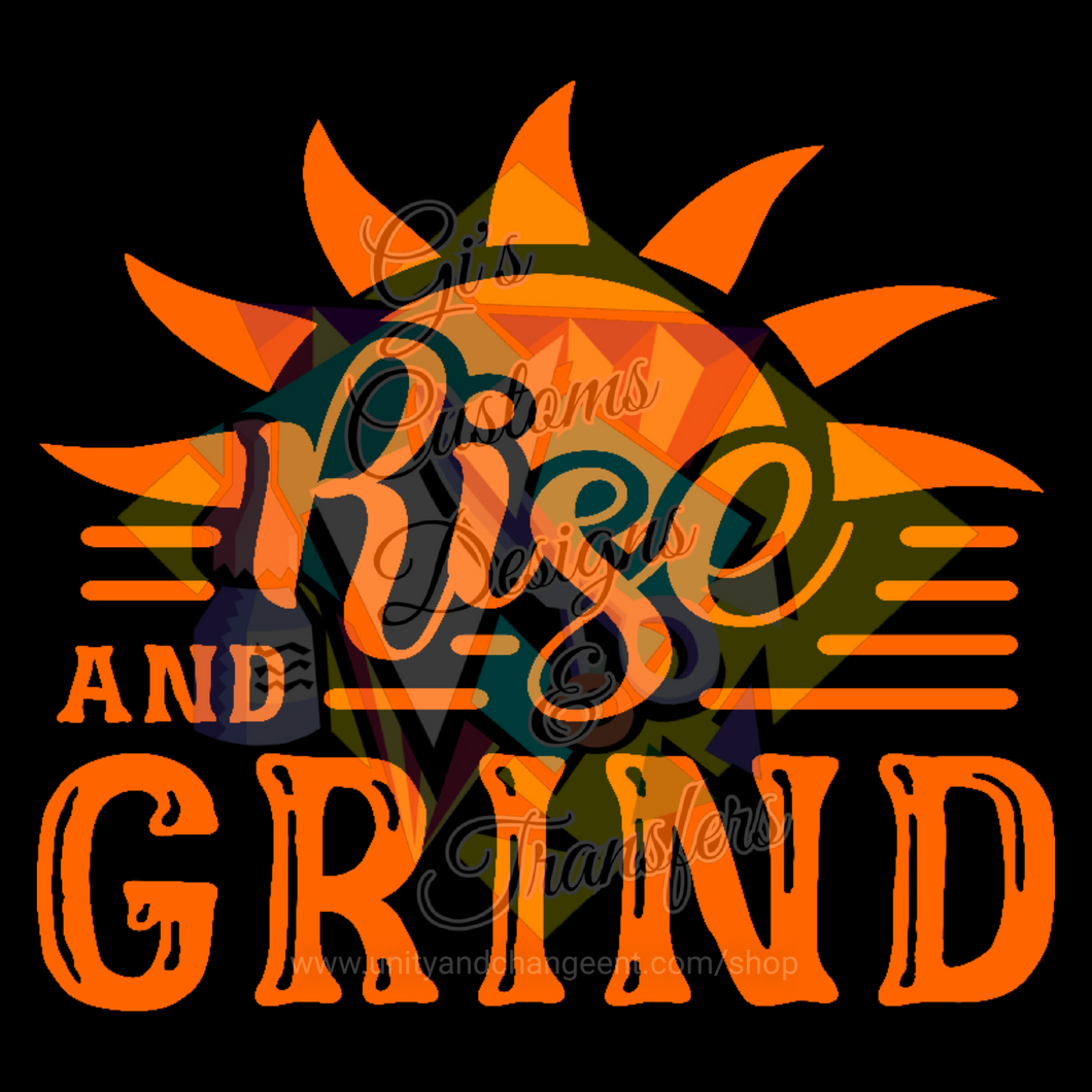 Rise And Grind Transfer Sheet