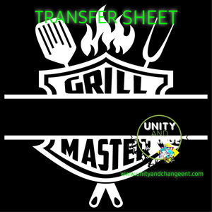 Grill Master (Blank Space) Transfer Sheet