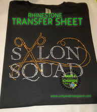 Load image into Gallery viewer, Salon Squad Rhinestone Transfer Sheet
