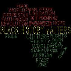Black History Matters Rhinestone Transfer Sheet